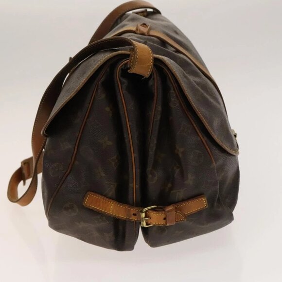 LOUIS VUITTON Monogram Saumur 35 Shoulder Bag M42254 LV Auth 138785 - Picture 3 of 15
